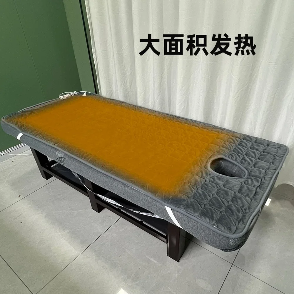 110V Electric Blanket Single Electric Mattress Sofa Cushion United States Canada Massage Bed with Holes Adjustable Temperature