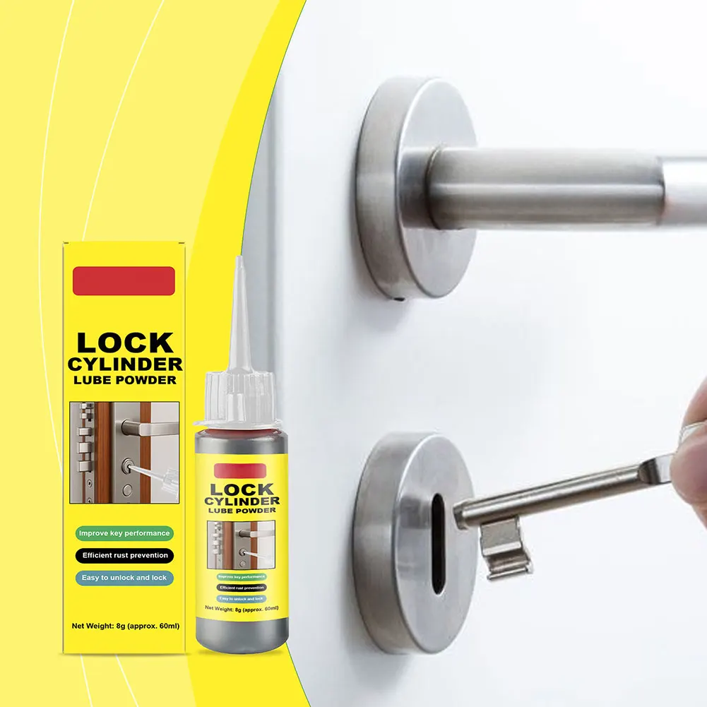 

1/2/3pcs Lock Cylinder Graphites Lubricant Powder Durable Rust And Resistance Lubricant For Sticking Door Lock For Car & Window