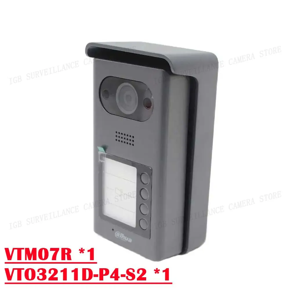 Dahua VTO3211D-P1/2/4-S2 1/2/4Button 1080P Video Smart Outdoor Doorbell IC Card Unlock Night Vision Intercoms for the apartment