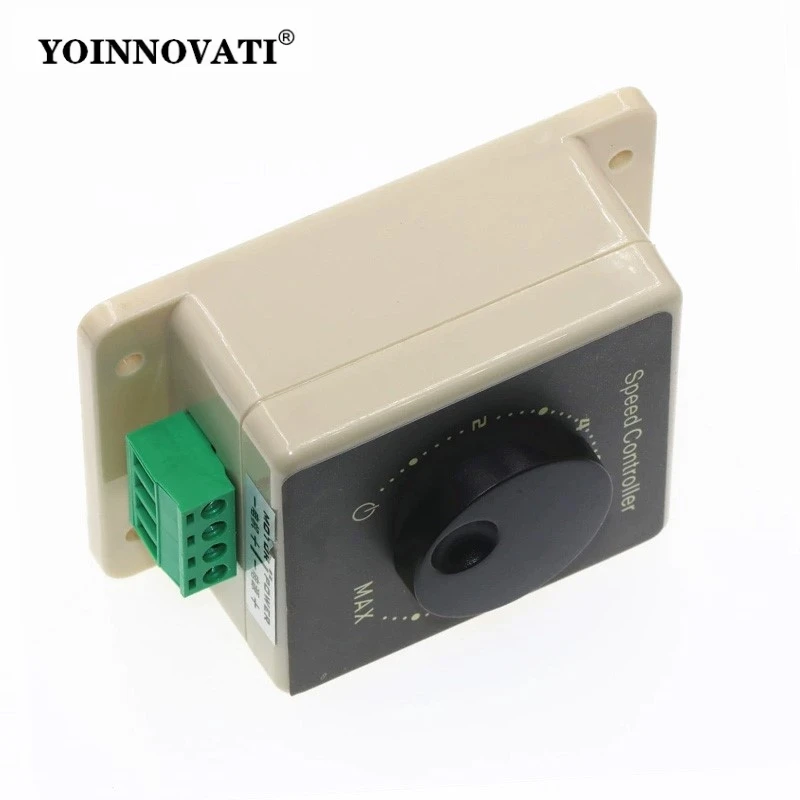 PWM DC Motor Speed Controller 12V-48V 20A High Power Waterproof DC Regulator for E-Bike, Robot, Industrial Use
