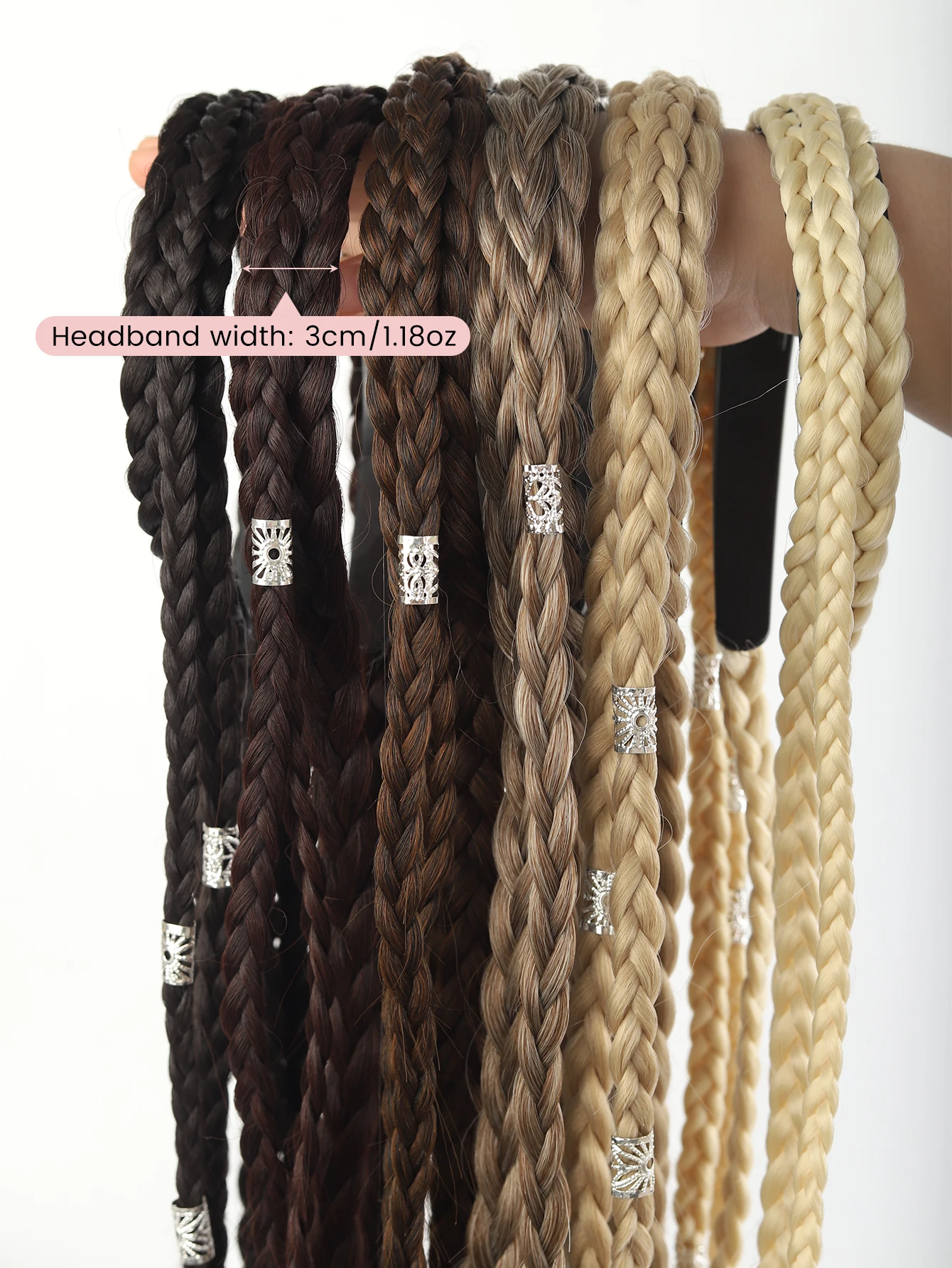 26인치 노르딕 바이킹 브레이드 헤어밴드 탈부착 가능한 - Women Accessories Clearance 리뷰 및 가격