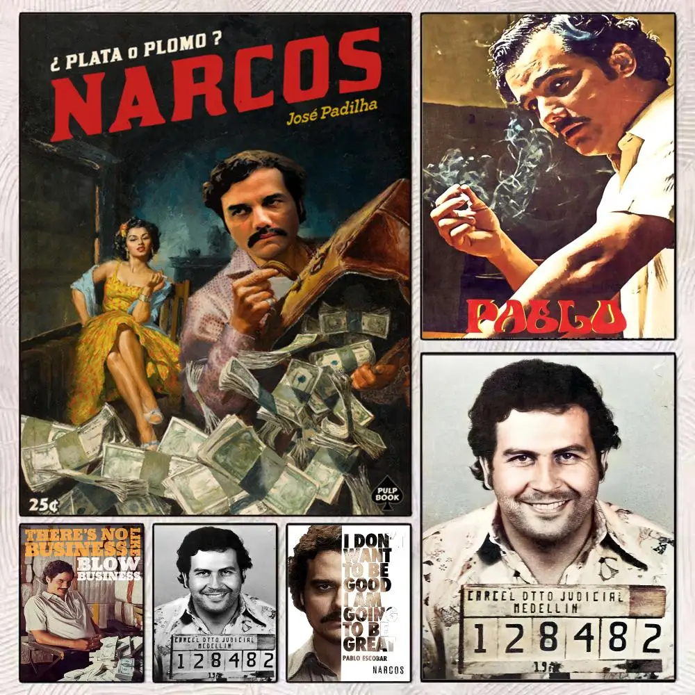 American TV Series N-Narcos Painting Calligraphy Modern Canvas Poster Wall Art Aesthetic Bedroom Decor for Cafe Home Gift