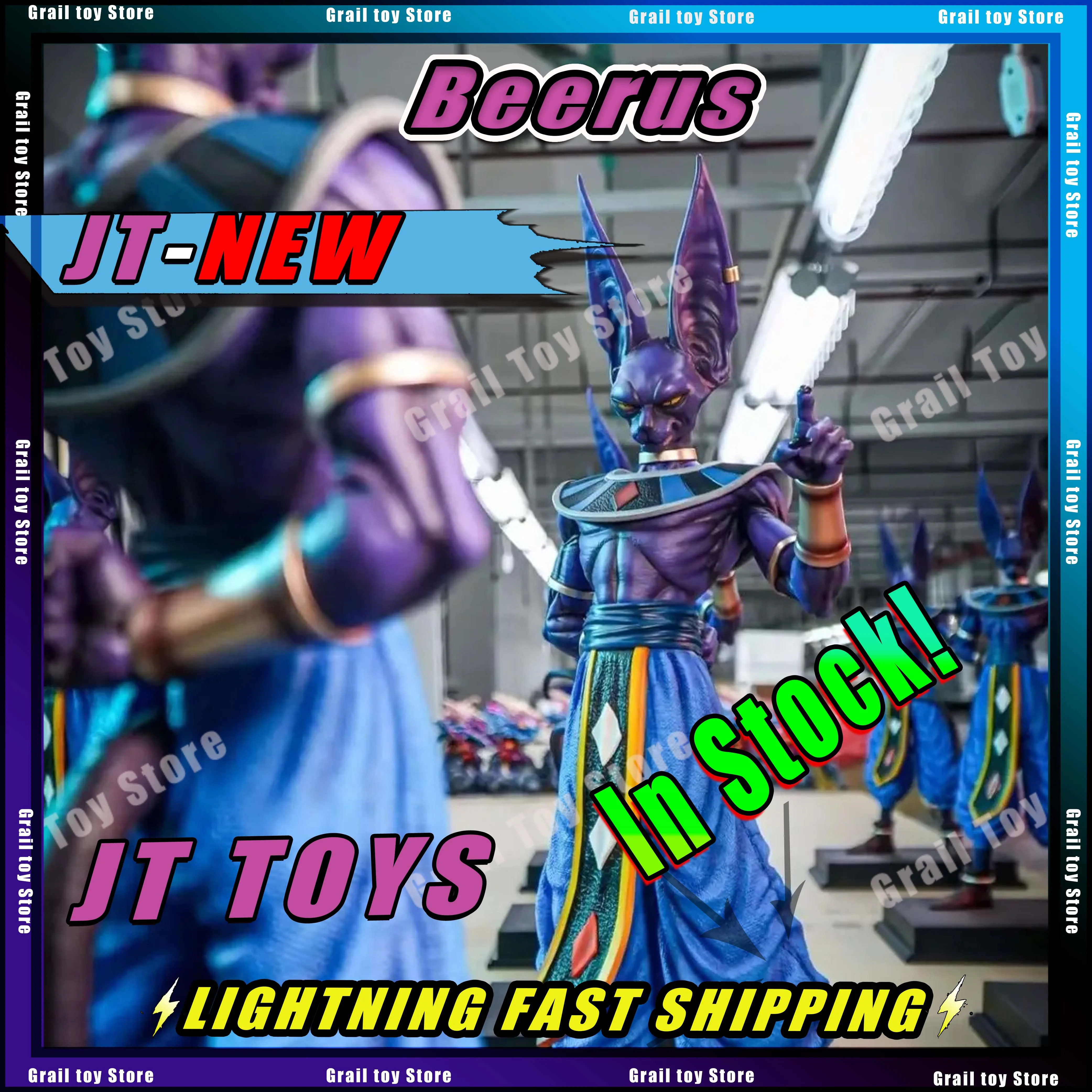 

В наличии Beerus Gods of Destruction New JT Toys 53 см Dragon Ball Аниме Фигурки Фигурки Статуя из ПВХ Модель Украшения Подарки Игрушки