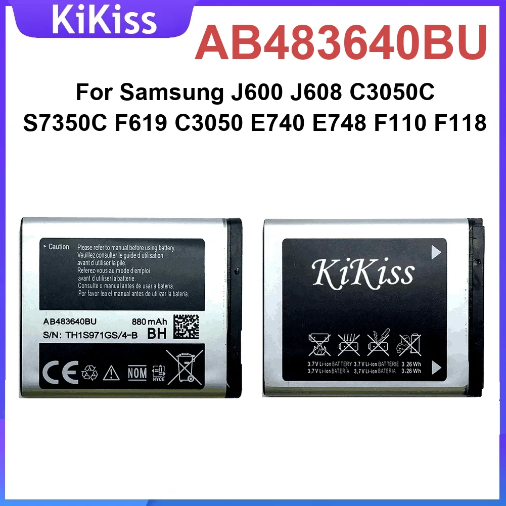 بطارية 880Mah لأجهزة سامسونج J600 J608 C3050C S7350C F619 C3050 E740 E748 F110 F118 G618 L600 L608 B3210 M519 الهاتف المحمول #1
