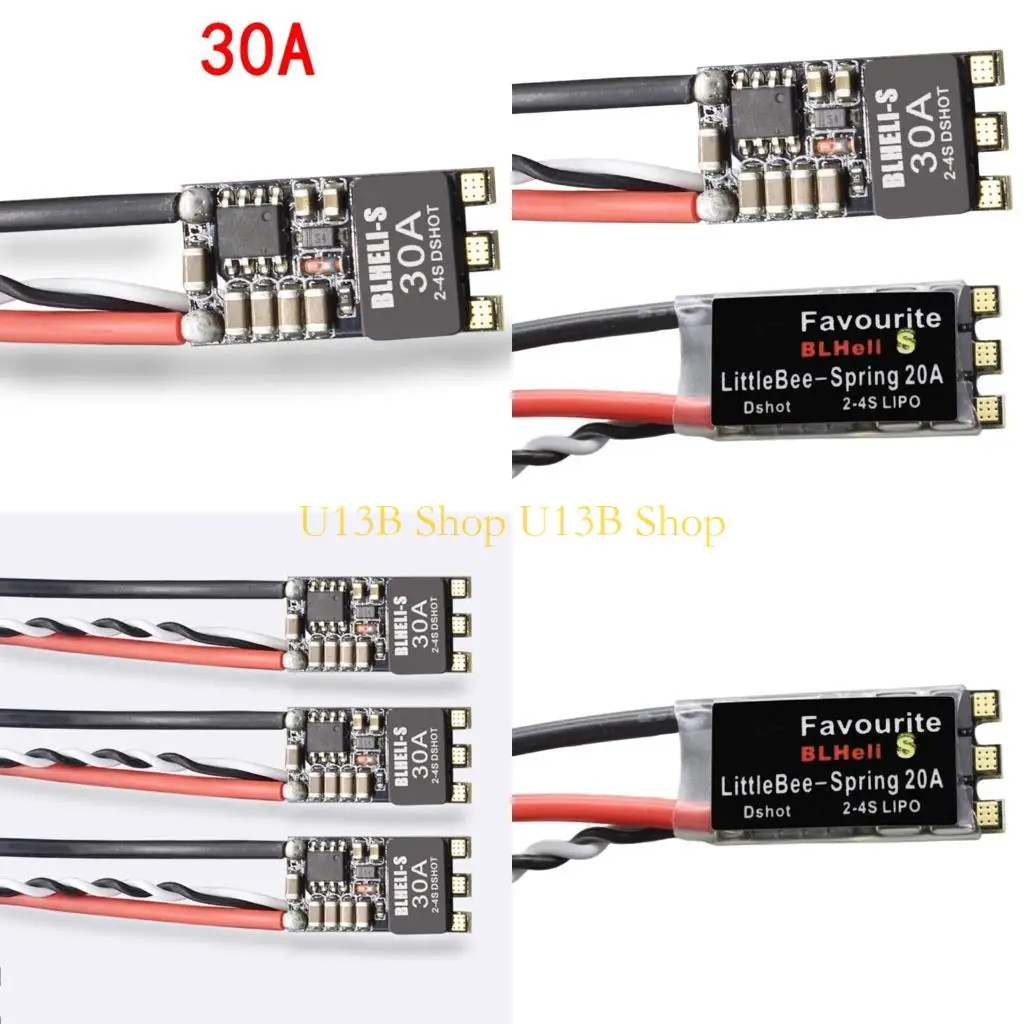 U13B Speed Controller DSHOT BLHeli-S 2-4S Lipo for Drones Multirotor Quadcopter