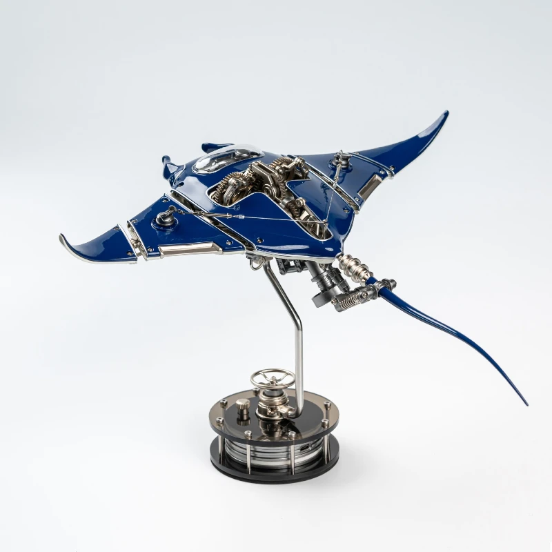 

Mechanical devil fish pure metal assembly electric drive art ornament
