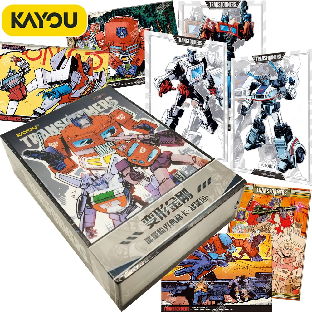 

New Kayou Original Transformers Collection Cards for Kids Cool and Handsome Autobots Rare Limited Animation Peripheral Card Toy