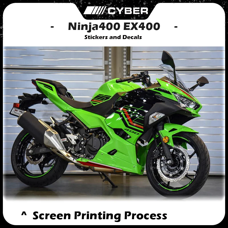 

2023New Full Fairing Sticker Decal Kit For Kawasaki Ninja 400 EX400 2018-2024 OEM Replacement 18 19 20 21 22 23 24