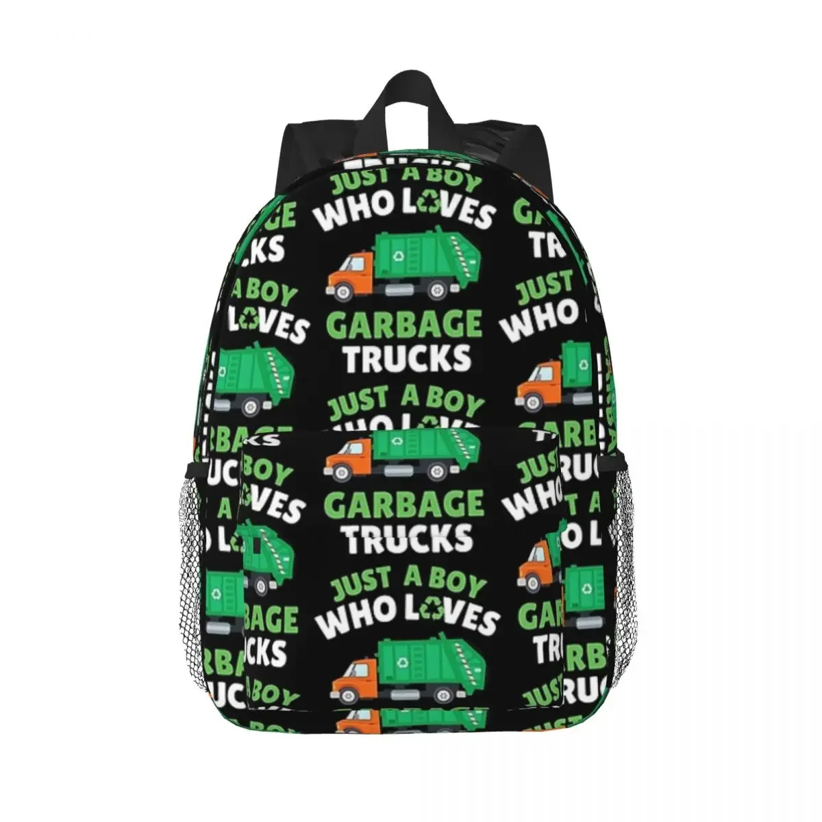 

Garbage Truck Design Trashtrucks Rubbish Collection Vehicles Backpacks Boys Girls Bookbag Students School Rucksack Shoulder Bags