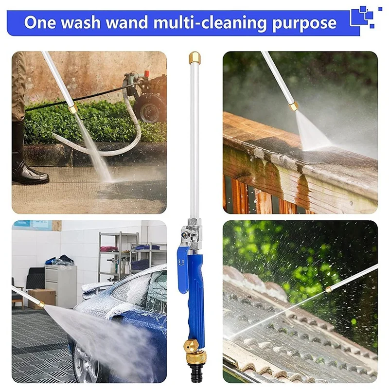 Hydro Jet Washer High Pressure Power Washer Wand Water Hose With 2 Hose Nozzle Auto Watering Sprayer