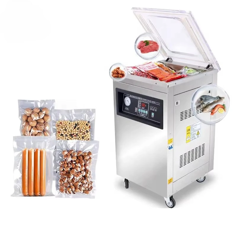 Dz-400 Wholesale Low Price Industrial Keeping Fresh Seafood Chicken Fruit Meat Tea Rice Vacuum Packaging Machine With Nitrogen