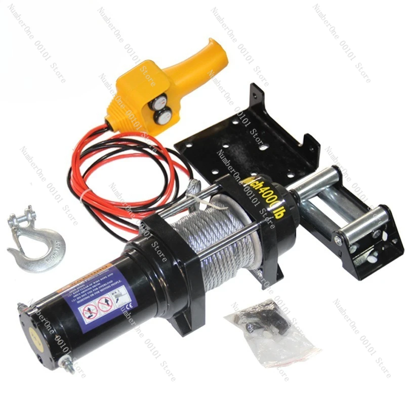 Automotive winch 12v/24v off-road vehicle self-rescue steel wire rope traction winch trailer car electric winch