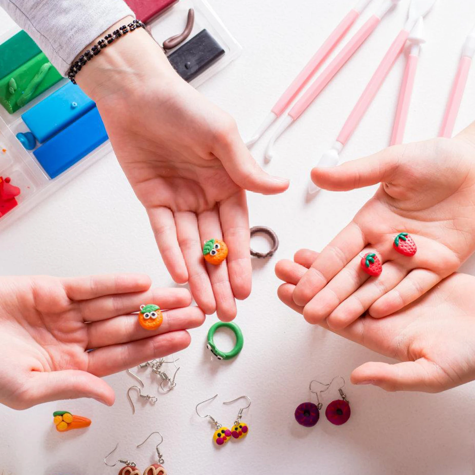 

100pcs Acrylic Beads For Jewelry Making Mixed Color Chunky Cross Pendant Charms Diy Craft Supplies Bead Materials Chakra Beads