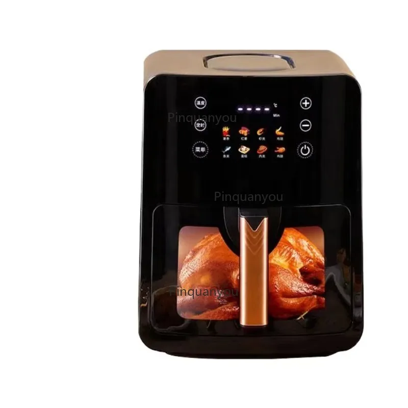Modern Square 5L Large Capacity Oil-Free Automatic Electric French Fries Machine Household Air Multi-Function Internet Plastic