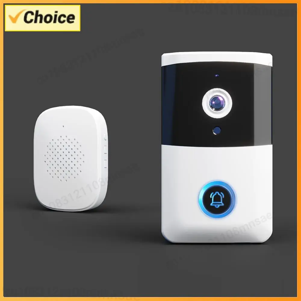 WiFi Wireless Video Doorbell IR Night Vision Smart Door Bell Visual Doorbell for Home Security Alarm System