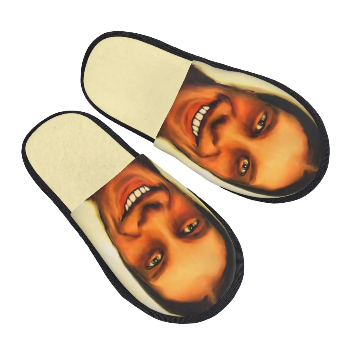 Custom Aphex Twin House Slippers Women Comfy Memory Foam Slip On Hotel Slipper Shoes