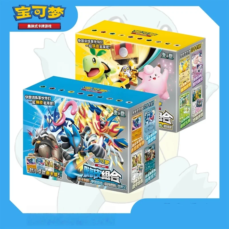 

In Stock PokéMon Scarlet And Violet Happy Deck Second Edition Trading Ptcg Cards Chinese Lucario Zamazenta Cards Group