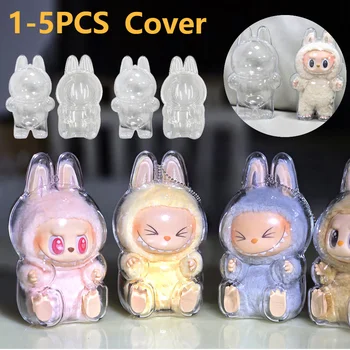 สําหรับ Labubu โปร่งใสป้องกัน 1-5PC Monster ของเล่น Elf ตุ๊ก...