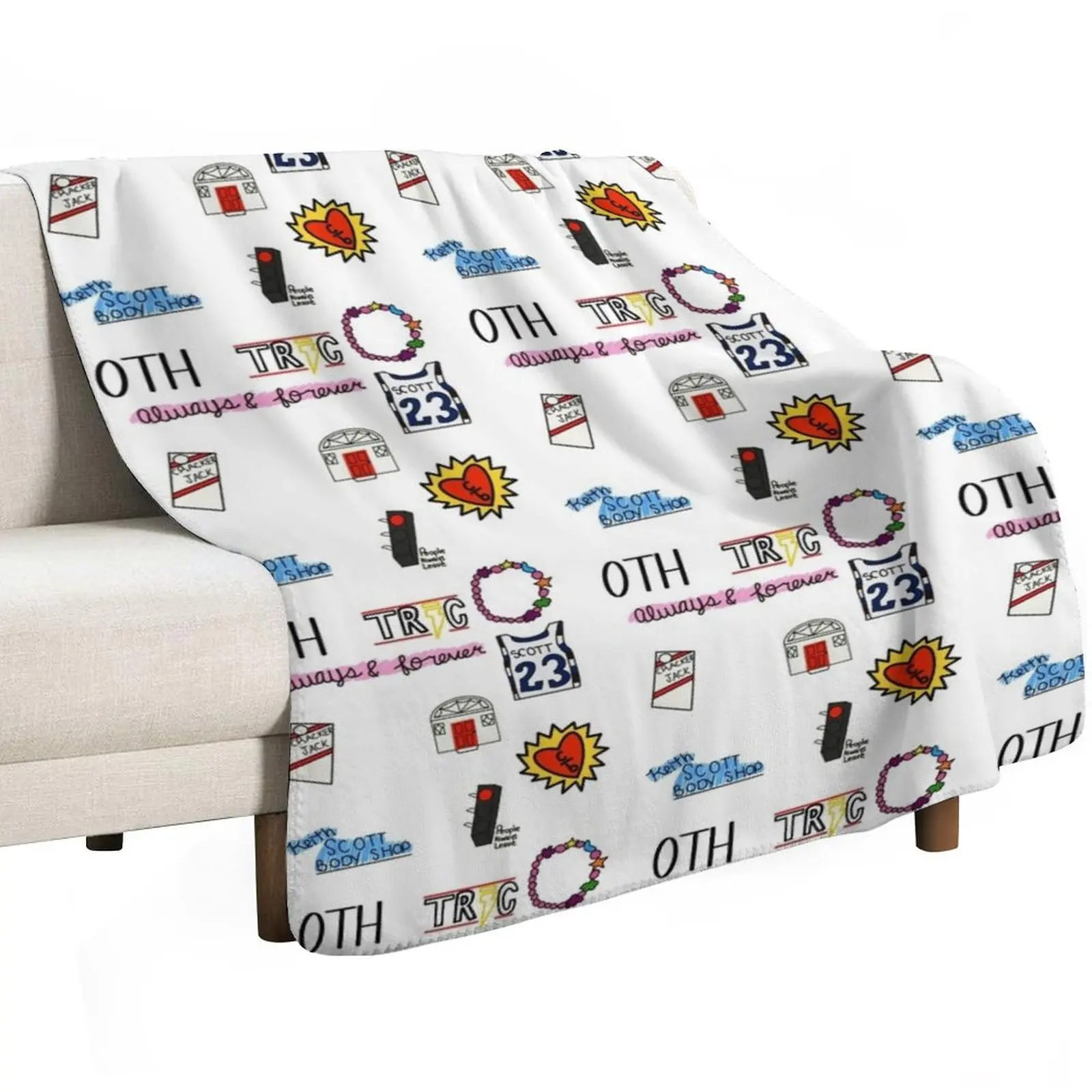 One tree Hill sticker pack Throw Blanket Vintage Personalized Gift manga Sofa cosplay anime halloween Blankets