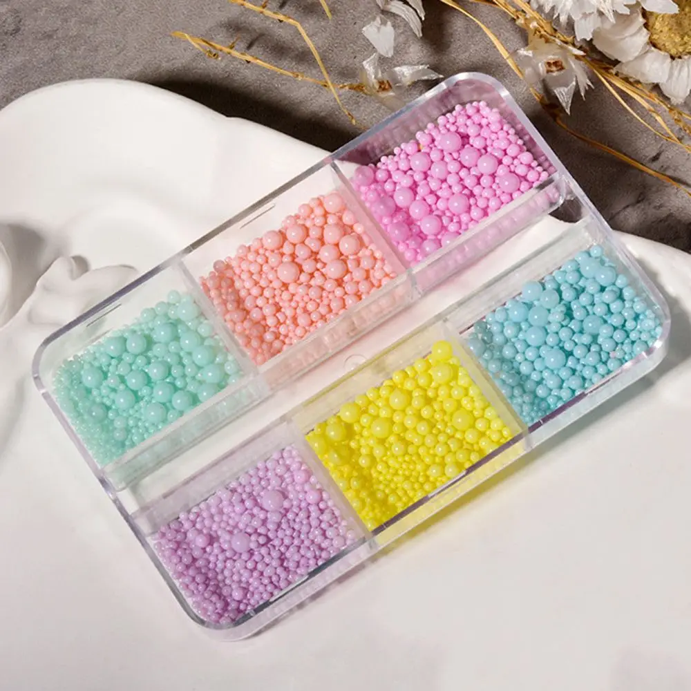 Fazendo diy artesanato acessórios de manicure encantos do prego arte do prego strass macaron cor bolha contas 3d decoração da arte do prego