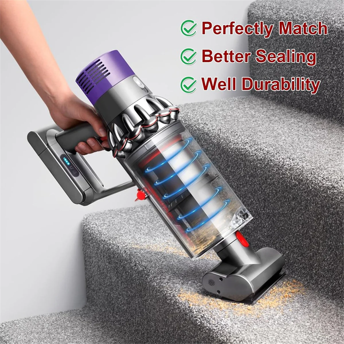 Dust Bin Replacement for V10 SV12 Vacuum Cleaner Canister Bin Replacement Parts for Large Bin Part No. 969509-01