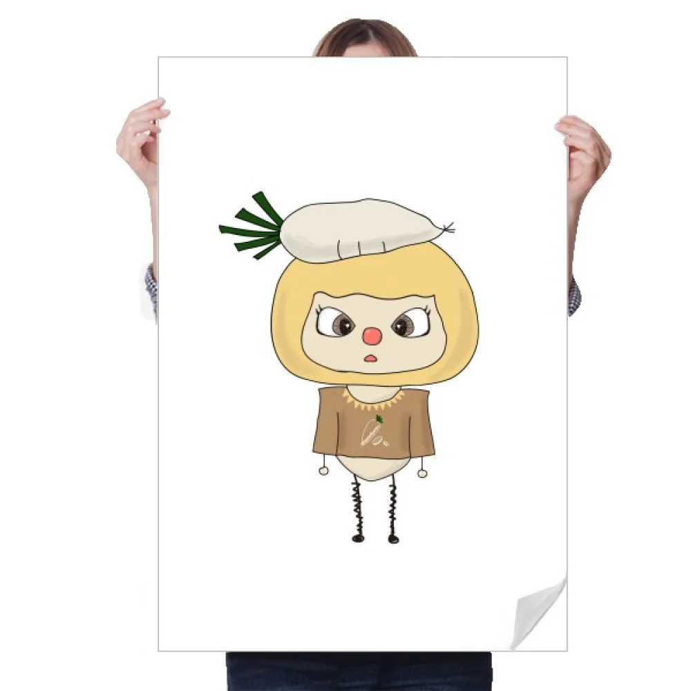 

Vegatable Radish White Healthy UU Sticker Decoration Poster Playbill Wallpaper Window Decal