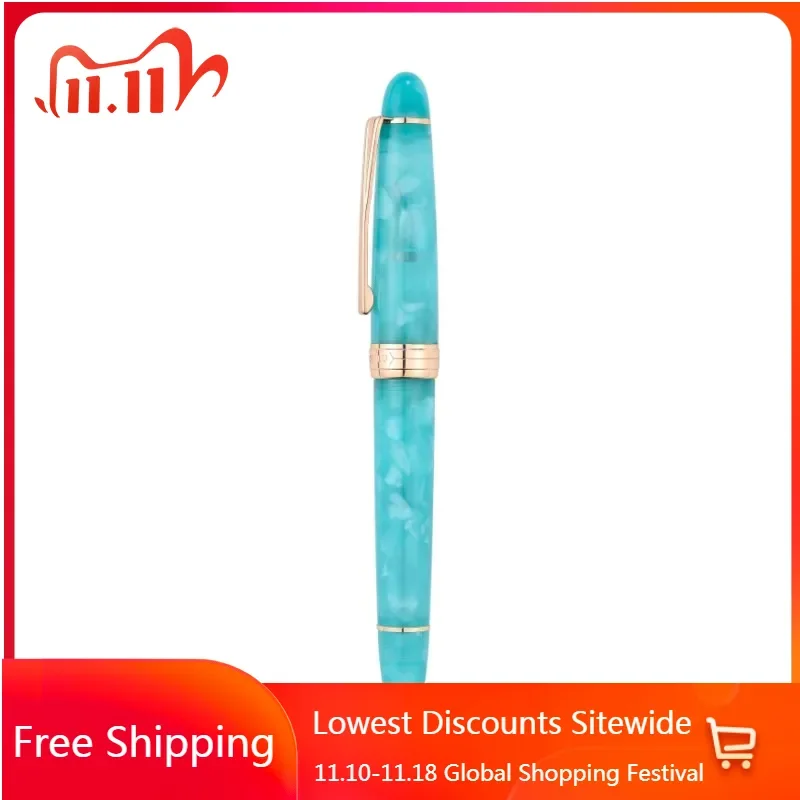 

Kaigelu 356 Acrylic Resin Fountain Pen Iridium Gold Long Knife EF/F/M 0.38 0.5 0.7mm Writing Ink Pen Office Stationery Supplies