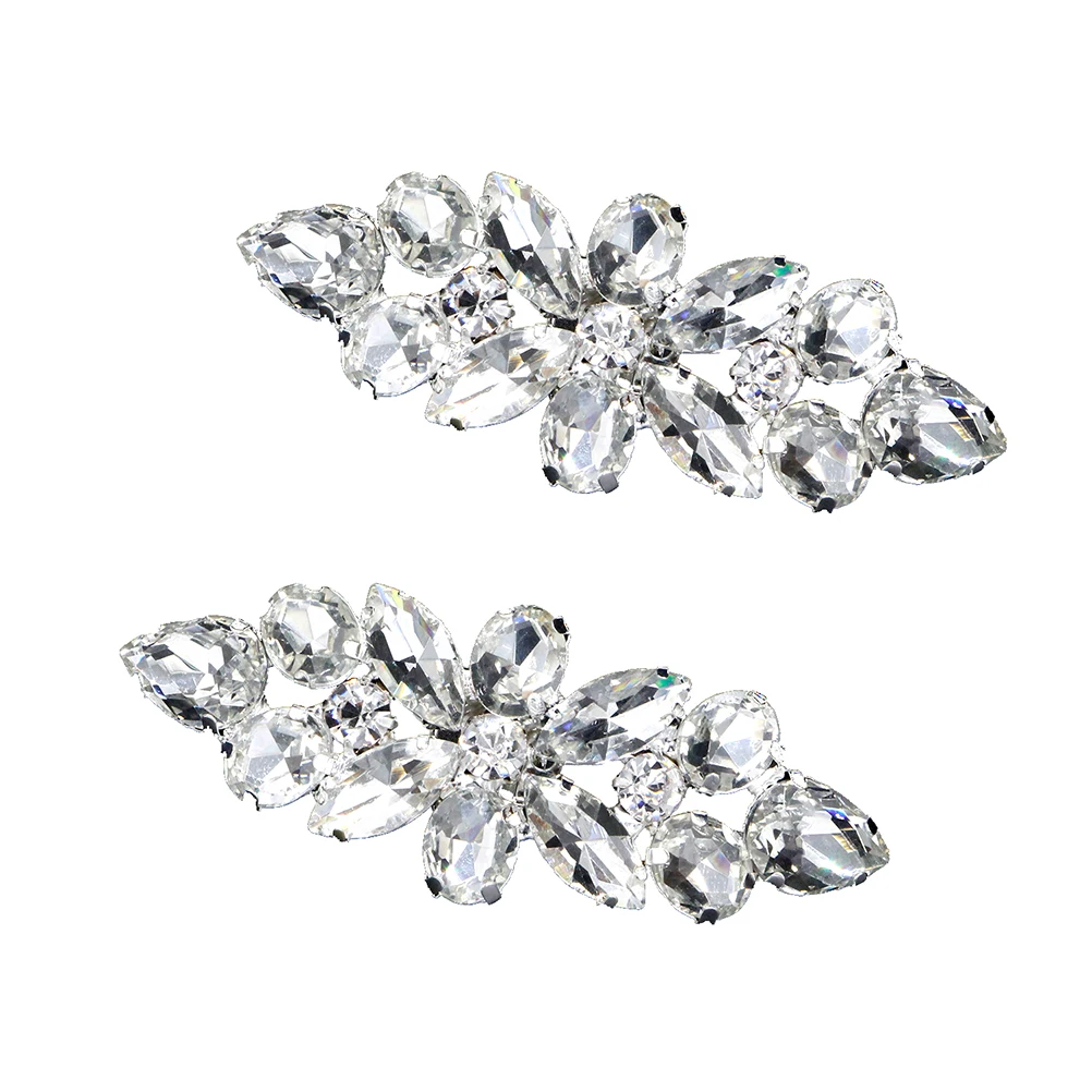 

Wedding Shoe Buckles Rhinestone Crystal Clips for Clutch Hat Shoes Decor Bridesmaid Accessories Durable Exquisite