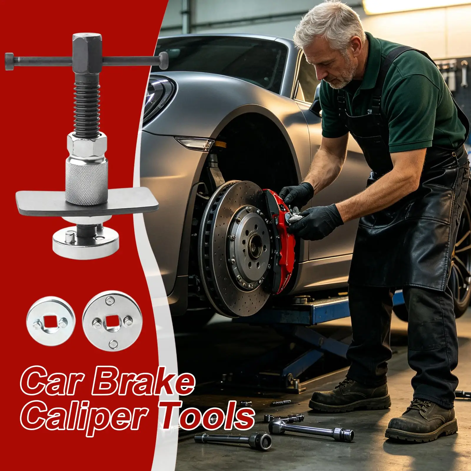 Brake Press Tool Automotive Repair Supplies Car Rear Brake Pad Wind Back Tool For Garage Workshop Trailer RV Sedan Pickup