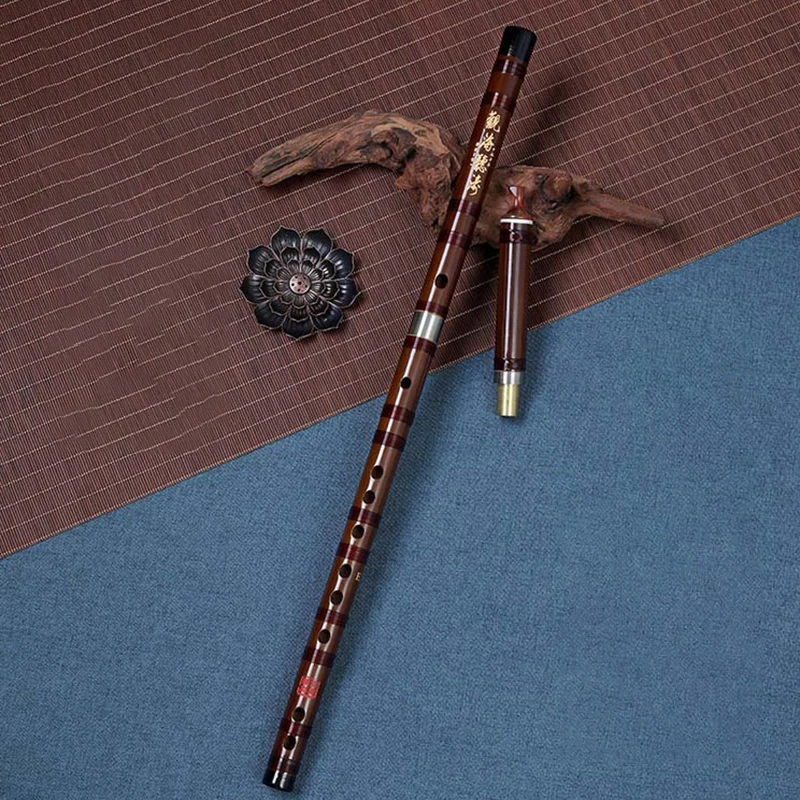C/D/E/F/G Tone Flute 6 Hole Bamboo Horizontal Flute Beginner Adults Playing Detachable Vertical Flutes Performance Recorder
