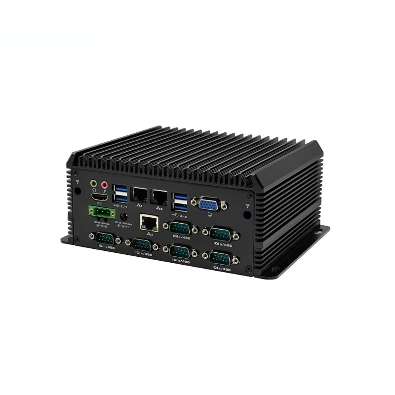 Fanless Embedded Computer Intel I5 6300U 2 DDR4 MSATA VGA HD 2 LAN 6 RS232 485 DB9 COM Win10 Linux Ubuntu RAM/ROM NONE