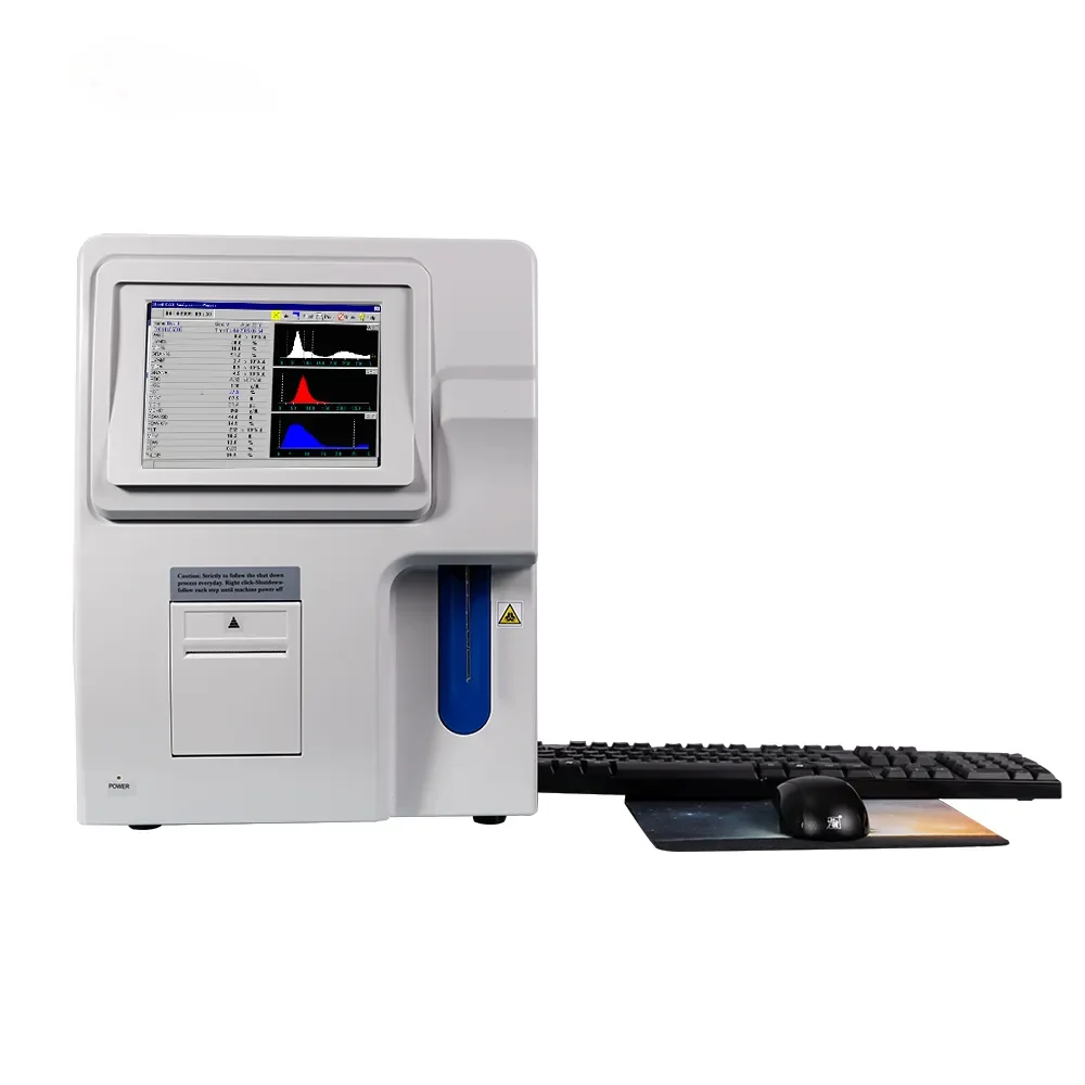Lab Medical Equipment Fully Automated Blood Test Machine Auto Portable 3 Part Hemaogram Hematology Analyzer for Vet