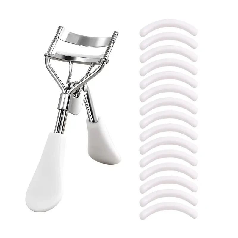 Tragbarer Wimpernformer mit 15 Silikonpads und Edelstahl-Wimpernformer, Verwendet für Wimpernverlängerung und Wimpernformungswerkzeuge – Detail 7