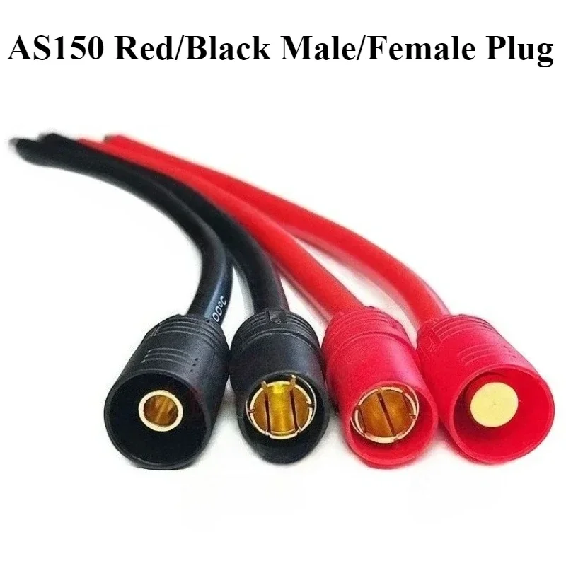 1/2Pcs/lot AS150 8AWG 10AWG 10/15/20/30CM Anti Spark Plug Wire Male Female Connector For RC Aircraft Model Accessory