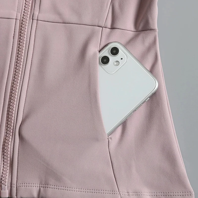 سترة نسائية للخريف بقصة ضيقة وسريعة الجفاف لليوجا واللياقة البدنية، سترة رياضية احترافية للجري وأكمام طويلة لتأثير التخسيس