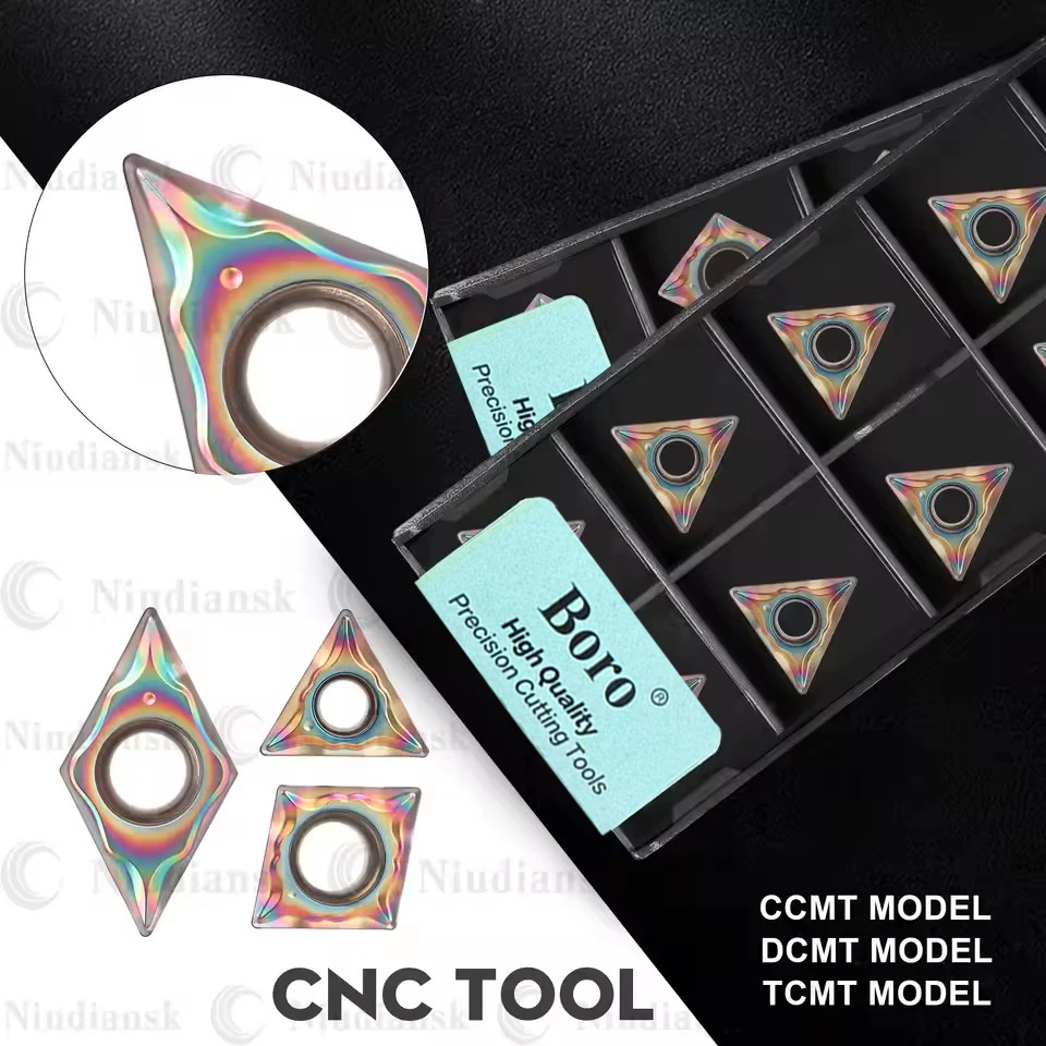 

CNC Lathe External Turning Tools Turning Inserts DCMT070204 CCMT060204 TCMT110204-LM TF918 Quality Seven Colours Carbide Inserts