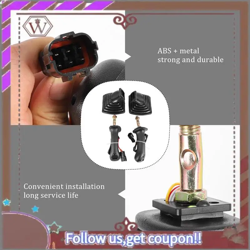 

A57E-2 шт. L + R 3-кнопочный джойстик для экскаватора в сборе с ручкой шестерни с пылезащитным чехлом для Daewoo Doosan DH DX150 215 225 300 370-9C