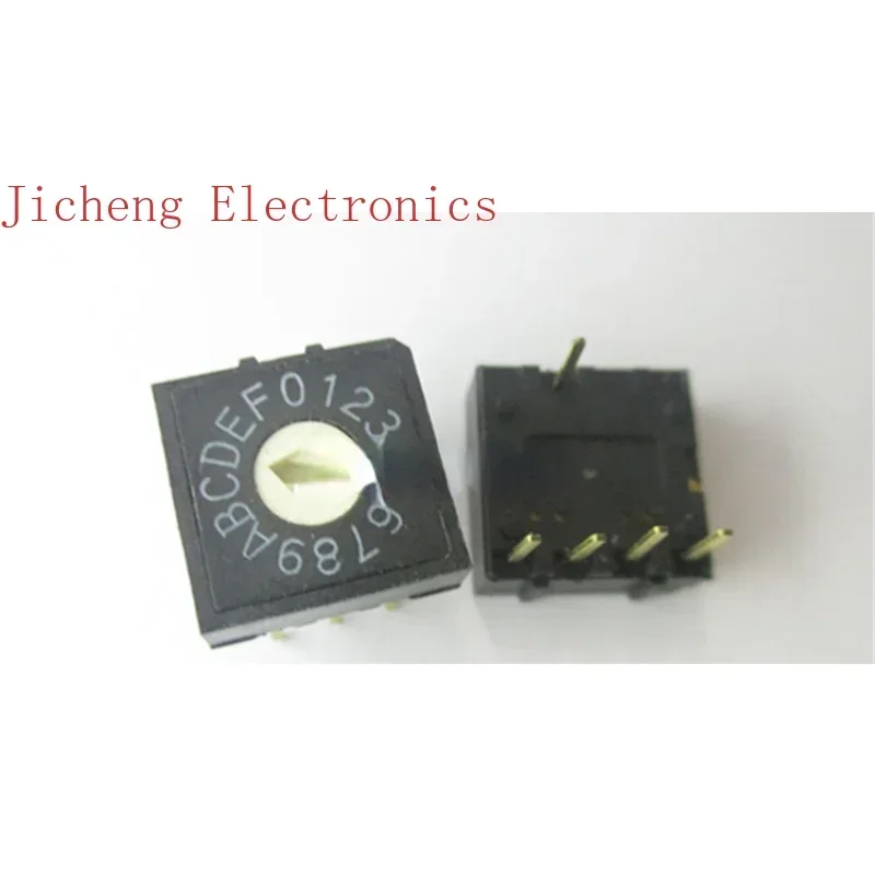 

10 шт. Тайваньский поворотный переключатель DIPRH4A-16R, 16 положений, код переключения 0-F, 4:1 Pin