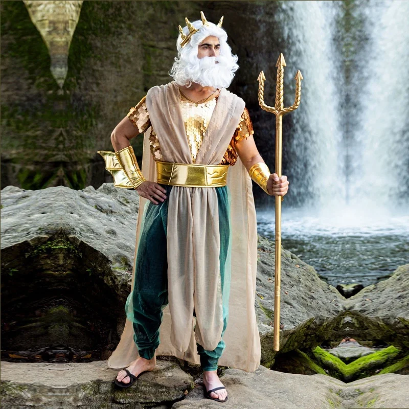 

Новинка 2021, костюм фараона для пары на Хэллоуин, костюм королевы моря, сирены, воина, женский национальный сценический костюм жене Любителя