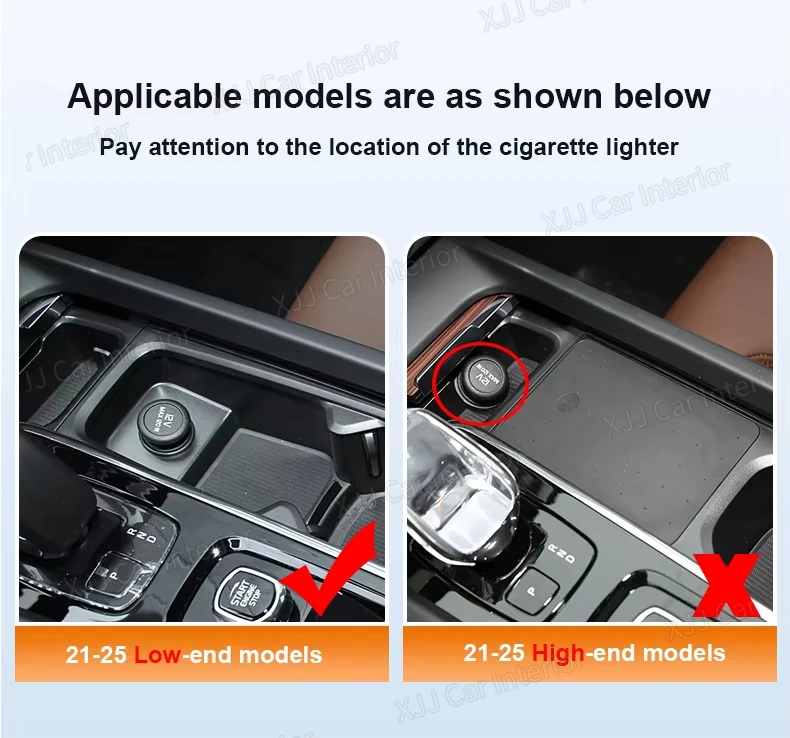 For Volvo XC60 XC90 S60 V60 S90 V90  2015-2025 Accessories USB Type-C Fast Charger Shunt Docking Station Car Interior