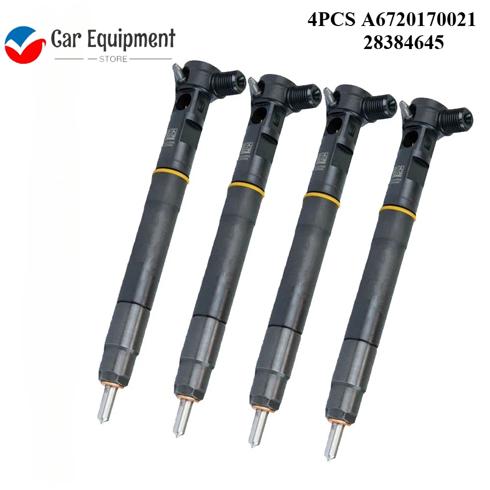 

4PCS A6720170021 28384645 New Fuel Injector for Ssangyong EURO6 REXTON Y400 Korando Rodius