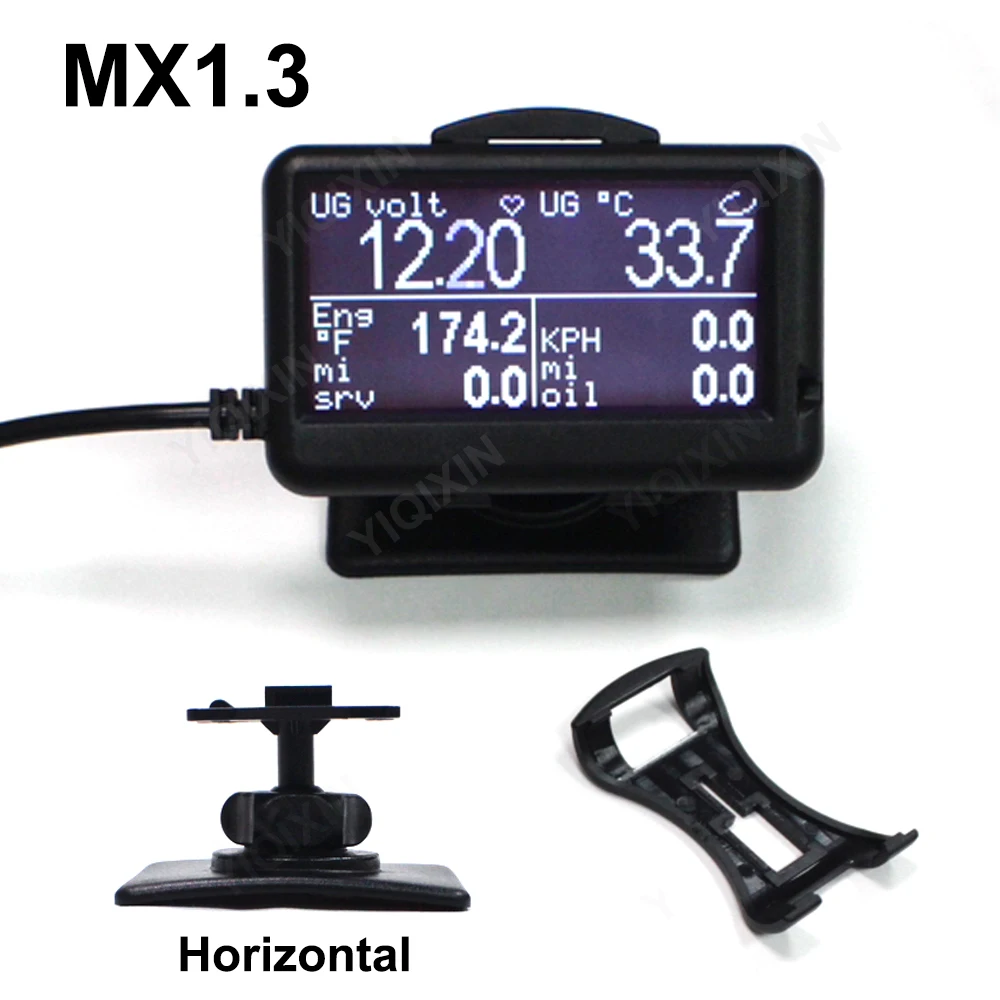 Auto Car Scanner Gauges Calculator MX1.3 UltraGauge Transmission Temperature MX v1.3 & EM OBD2 Read Pending Trouble Codes Scan