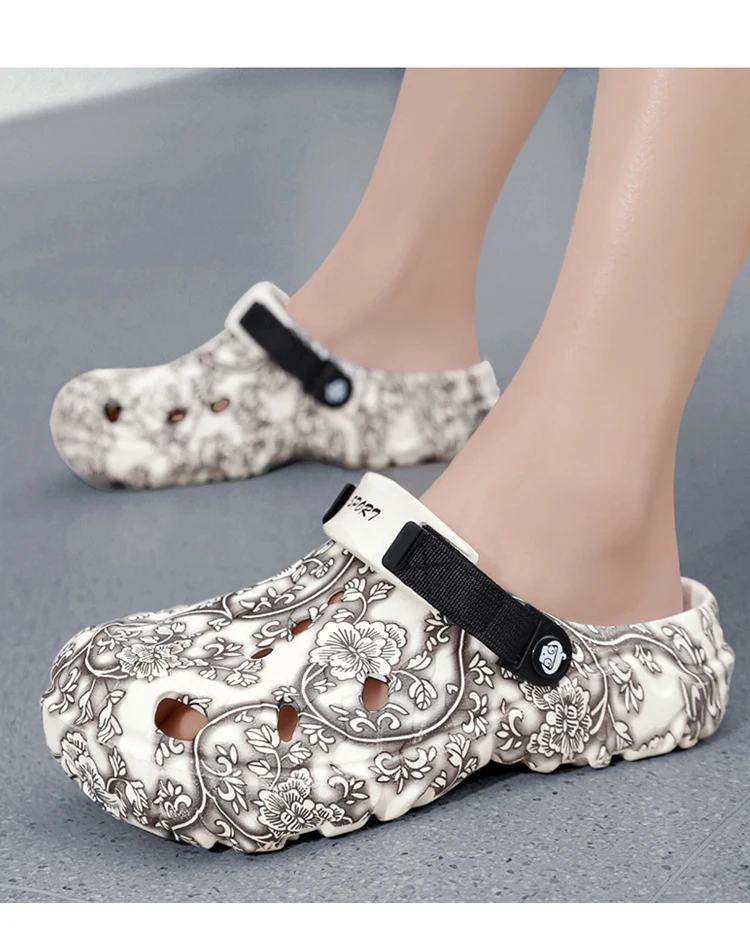 Neue Sommer-Clogs für Herren, weichsohlige Dual-Use Outdoor-Strandschuhe, geruchshemmende geschlossene Sandalen – Detail 9