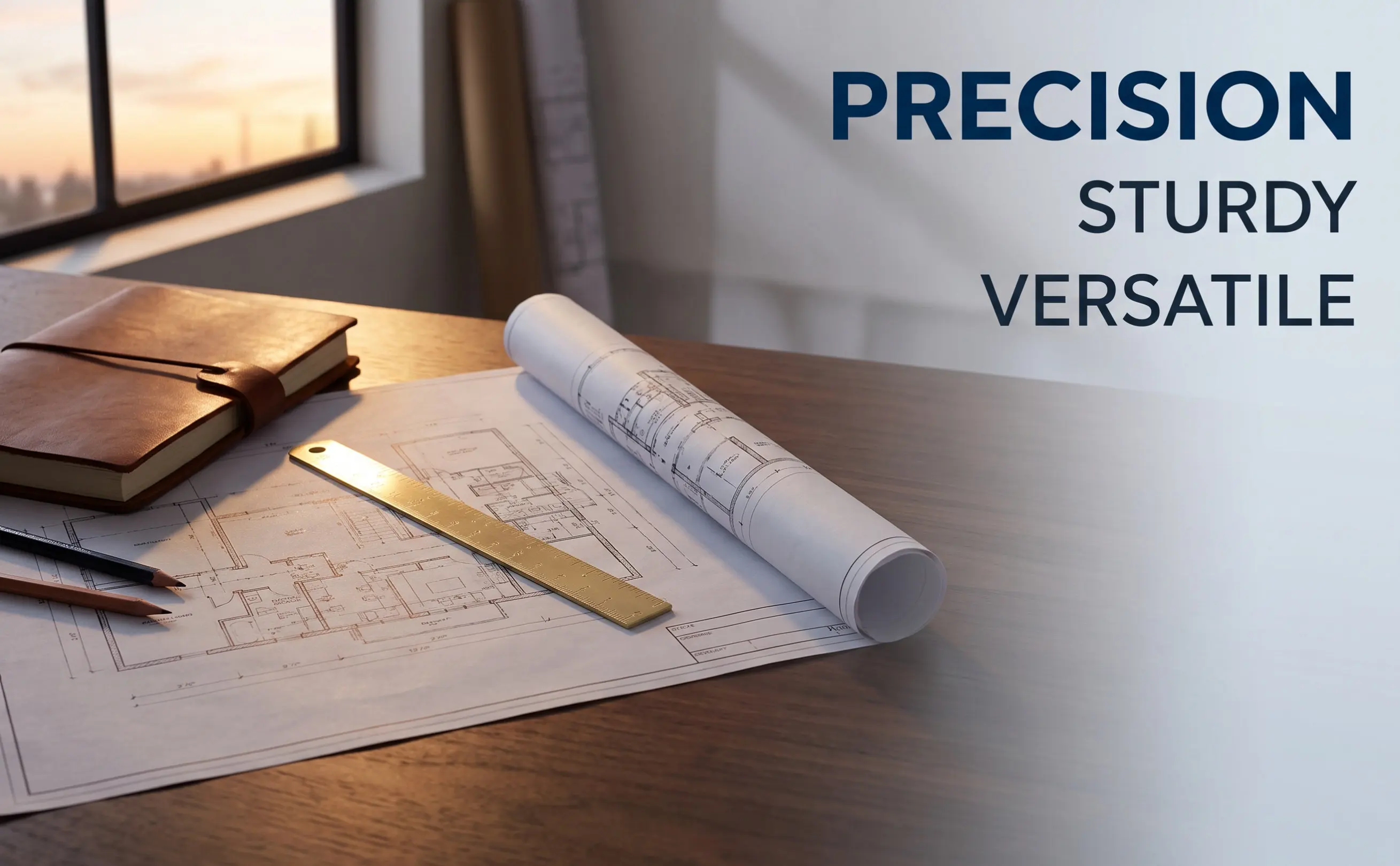 Professional Measuring Straight Ruler Multi Functional Drafting Tool for Students Architects Engineers Designers Drawing