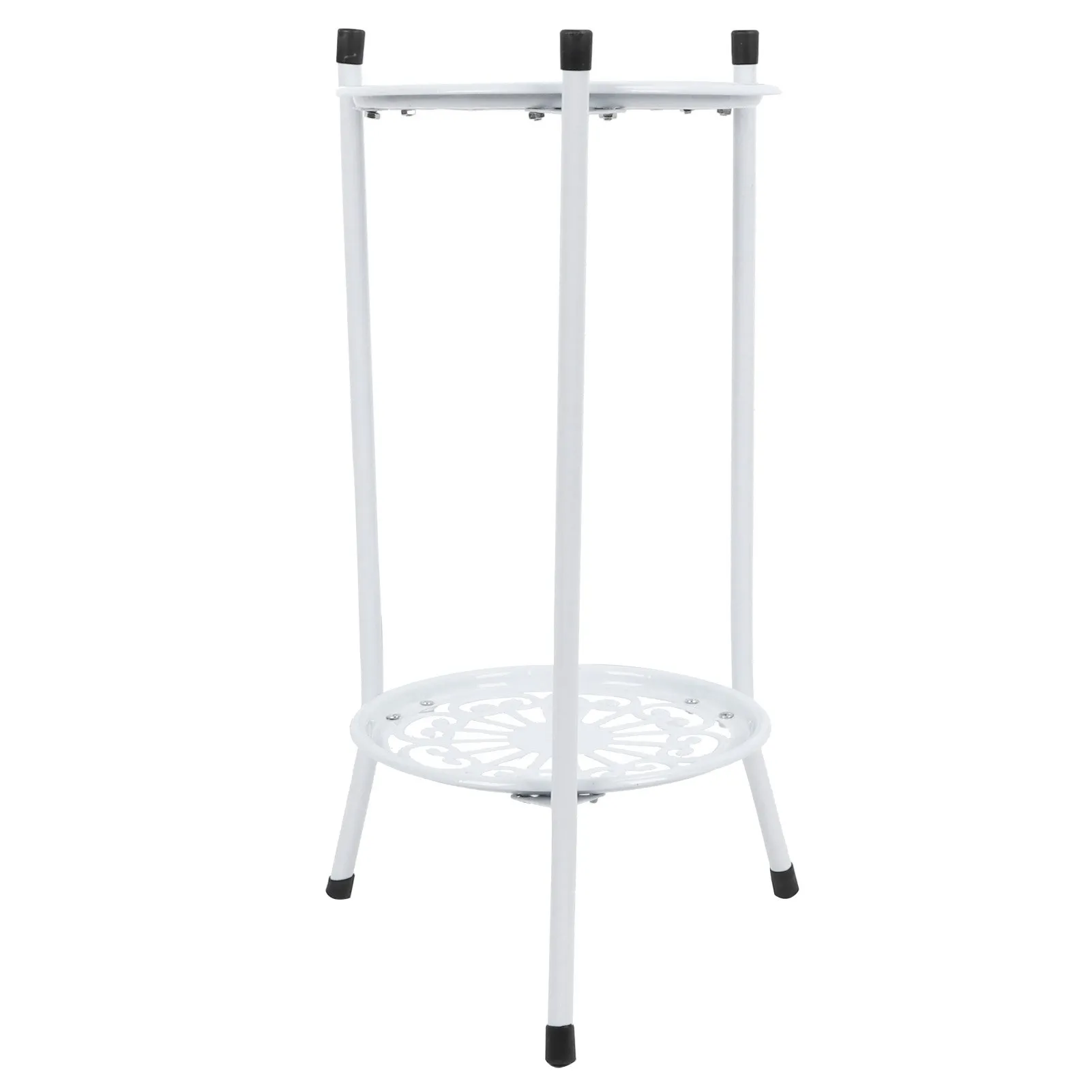 Plantenpot Stand 2-Tier Metalen Plant Stand Bloempot Houder Display Rek Huisdecoratie Tuin Accessoires Bloemenstandaard
