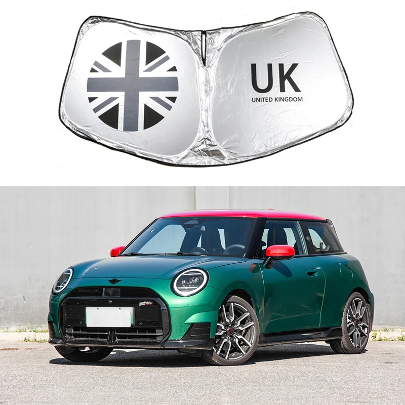 

Folding Car Window Sunshade Cover Sun Shade UK Flag For Mini Countryman U25 F65 F66 F67 Cooper S E SE J01 EV Styling Accessories