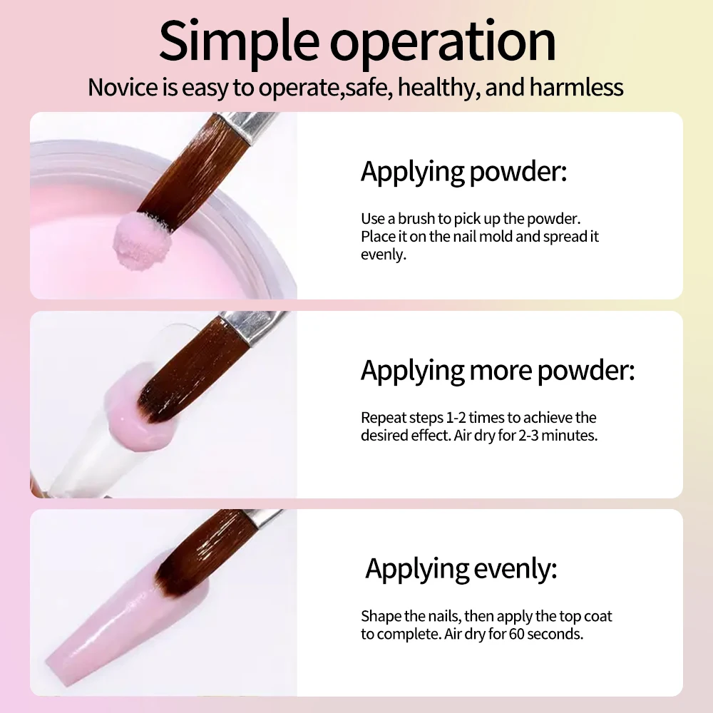 Ensemble de poudre acrylique professionnelle pour ongles, 12 pots, 3 en 1, nu/rose/marron, poudre de cristal pour Extension de pointes d'art des ongles//sculpture/construction