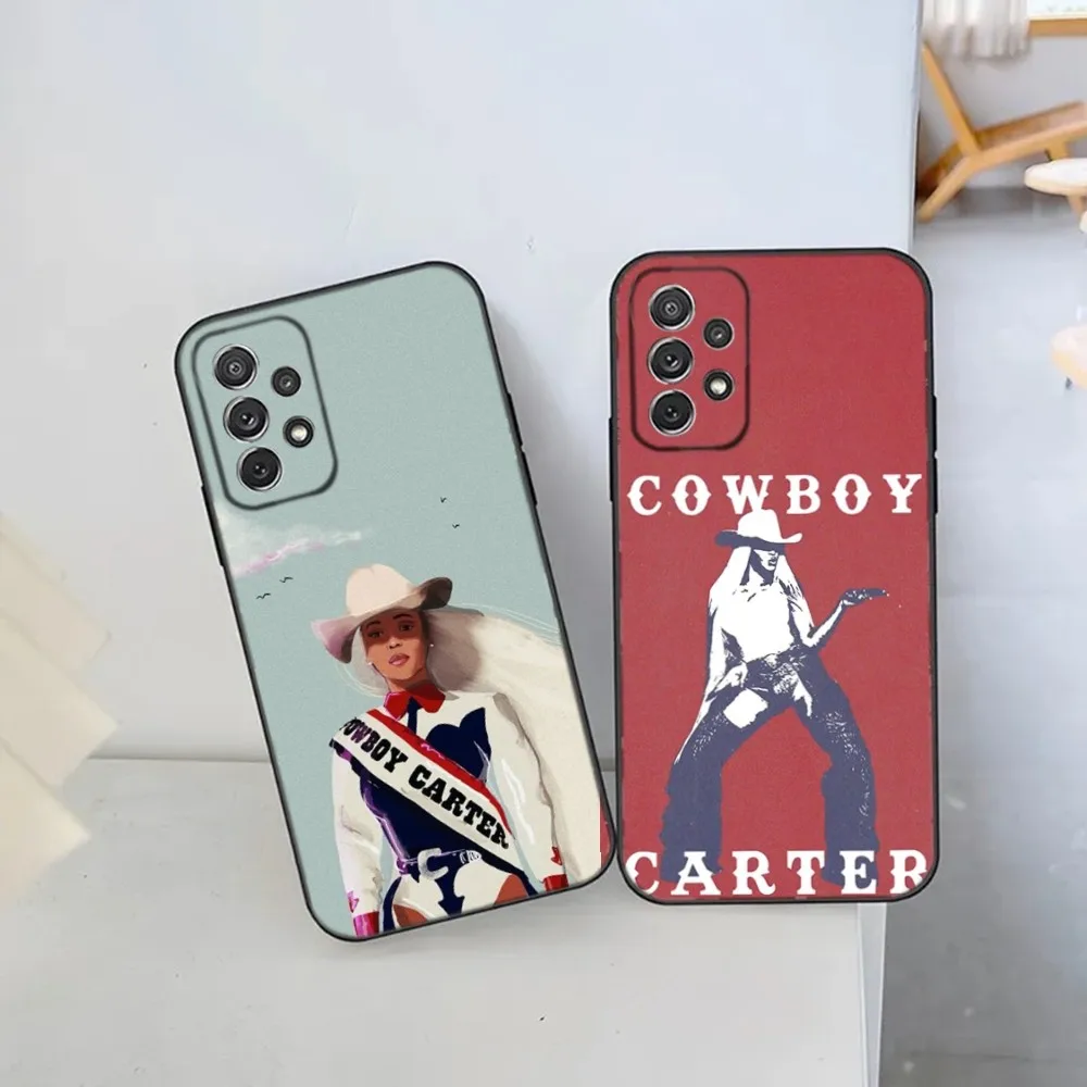 

B-Beyonce COWBOY C-CARTER Phone Case For Samsung S21,S22 Ultra,S20,S30 plus,S22 plus,S23,S30 ultra 5G Silicone Cover