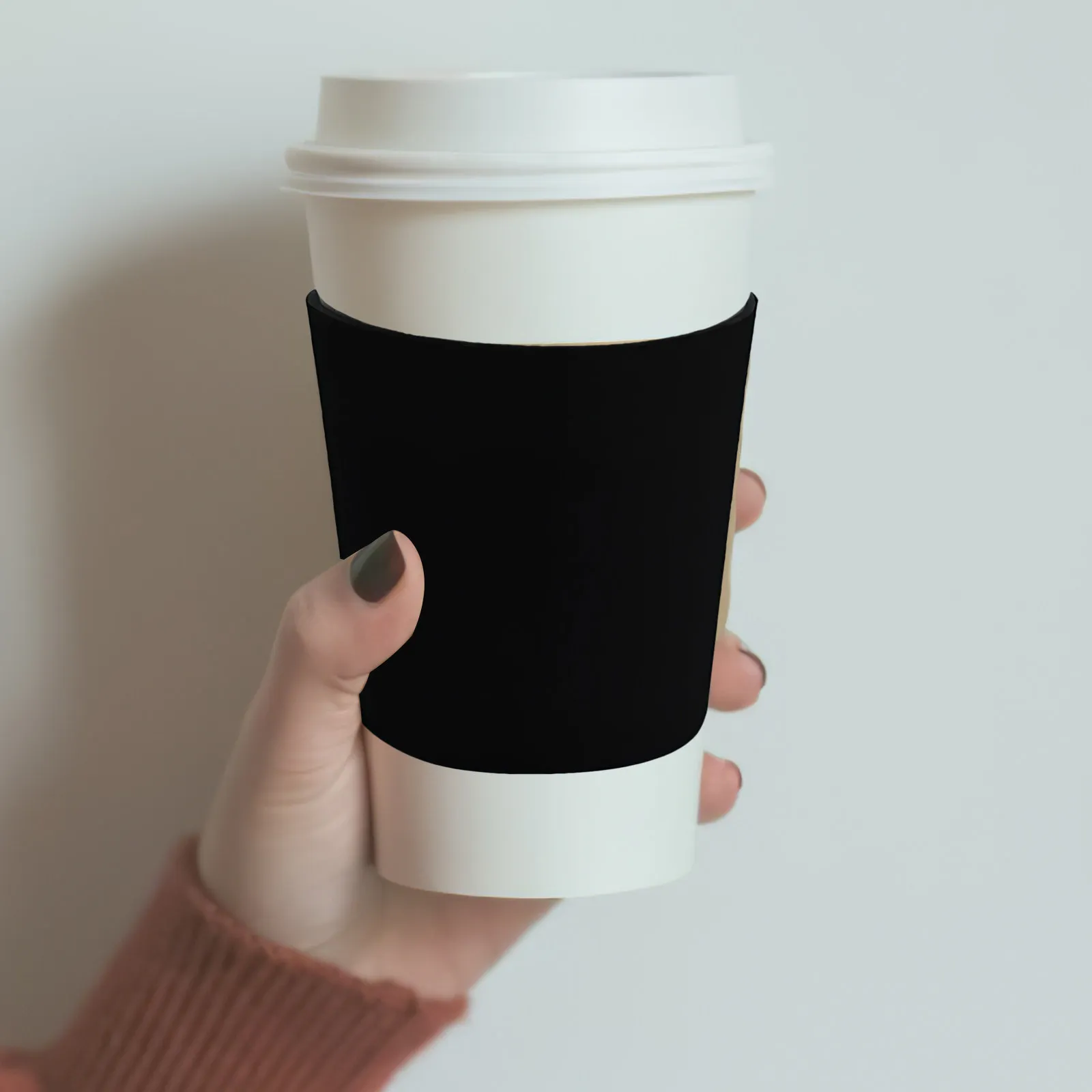 2Pcs Coffee Cup Sleeves Neoprene Insulated Reusable Sleeve for Hot Cold Drinks Condensation Proof Drink Protector