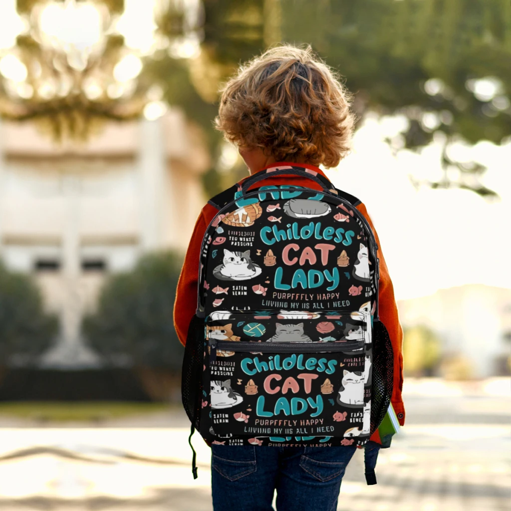 Kinder lose Katze Dame Harris neue weibliche Mode hoch wasserdicht College-Rucksack Laptop Reisebuch Tasche 17 Zoll